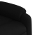 Elektryczny fotel rozkładany, czarny, obity tkaniną