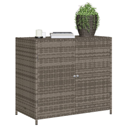 Szafka ogrodowa, szara, 83x45x76 cm, polirattan