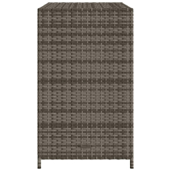 Szafka ogrodowa, szara, 83x45x76 cm, polirattan