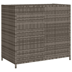 Szafka ogrodowa, szara, 83x45x76 cm, polirattan