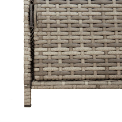 Szafka ogrodowa, szara, 83x45x76 cm, polirattan