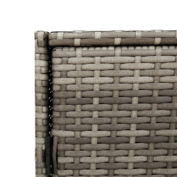 Szafka ogrodowa, szara, 83x45x76 cm, polirattan