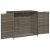 Szafka ogrodowa, szara, 83x45x76 cm, polirattan