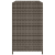 Szafka ogrodowa, szara, 83x45x76 cm, polirattan