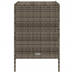 Szafka ogrodowa, szara, 55x59x80 cm, polirattan