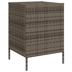 Szafka ogrodowa, szara, 55x59x80 cm, polirattan