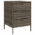 Szafka ogrodowa, szara, 55x59x80 cm, polirattan