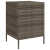 Szafka ogrodowa, szara, 55x59x80 cm, polirattan