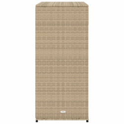 Szafka ogrodowa, beżowa, 105x55x113 cm, polirattan