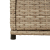 Szafka ogrodowa, beżowa, 105x55x113 cm, polirattan