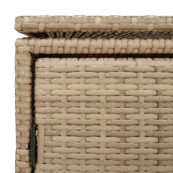 Szafka ogrodowa, beżowa, 110x55x60,5 cm, polirattan