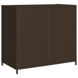Szafka ogrodowa, brązowa, 83x45x76 cm, polirattan