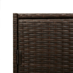 Szafka ogrodowa, brązowa, 83x45x76 cm, polirattan