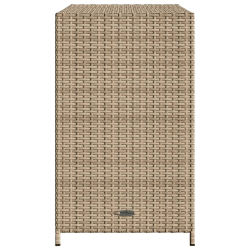 Szafka ogrodowa, beżowa, 83x45x76 cm, polirattan