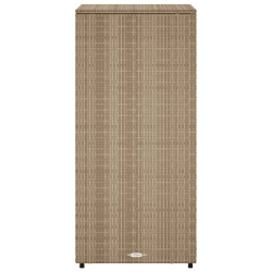 Szafka ogrodowa, beżowa, 50x55x115 cm, polirattan