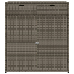 Szafka ogrodowa, szara, 105x55x113 cm, polirattan
