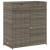 Szafka ogrodowa, szara, 105x55x113 cm, polirattan