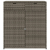 Szafka ogrodowa, szara, 105x55x113 cm, polirattan
