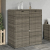 Szafka ogrodowa, szara, 105x55x113 cm, polirattan