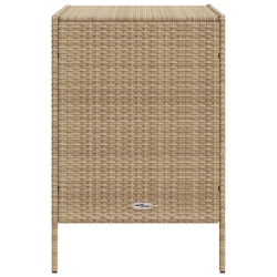 Szafka ogrodowa, beżowa, 55x59x80 cm, polirattan