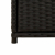 Szafka ogrodowa, czarna, 105x55x113 cm, polirattan