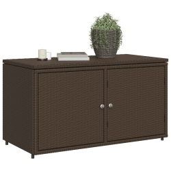 Szafka ogrodowa, brązowa, 110x55x60,5 cm, polirattan