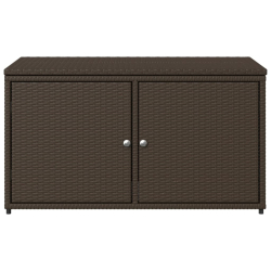 Szafka ogrodowa, brązowa, 110x55x60,5 cm, polirattan