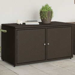 Szafka ogrodowa, brązowa, 110x55x60,5 cm, polirattan