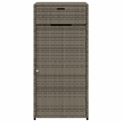Szafka ogrodowa, szara, 55x55x111 cm,polirattan