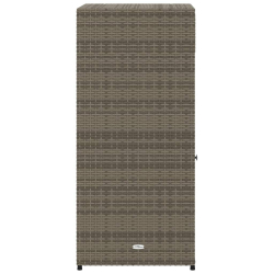 Szafka ogrodowa, szara, 55x55x111 cm,polirattan