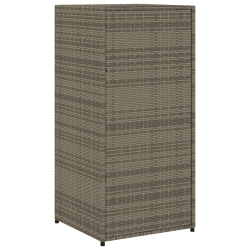 Szafka ogrodowa, szara, 55x55x111 cm,polirattan