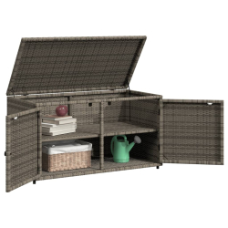 Szafka ogrodowa, szara, 110x55x60,5 cm, polirattan