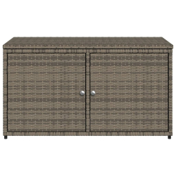 Szafka ogrodowa, szara, 110x55x60,5 cm, polirattan