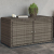Szafka ogrodowa, szara, 110x55x60,5 cm, polirattan