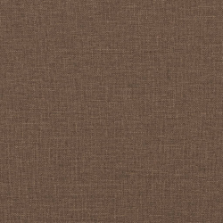 2-osobowa sofa z poduszkami, brązowa, 120 cm, tkanina