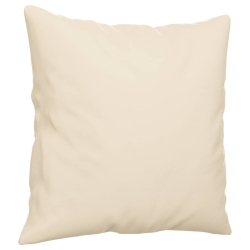 2-osobowa sofa z poduszkami, beżowa, 120 cm, mikrofibra