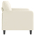 Sofa 2-osobowa, kremowy, 140 cm, tapicerowana aksamitem
