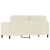 Sofa 2-osobowa, kremowy, 140 cm, tapicerowana aksamitem