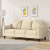 3-osobowa sofa, kremowa, 180 cm, tapicerowana tkaniną