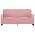 Sofa 2-osobowa, różowy, 140 cm, tapicerowana aksamitem