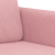 Sofa 2-osobowa, różowy, 140 cm, tapicerowana aksamitem