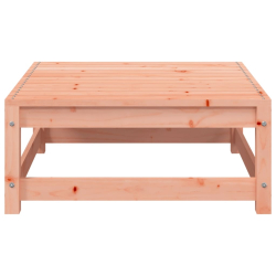 Ogrodowa sofa narożna z poduszkami i podnóżkiem