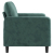 Sofa 2-osobowa, ciemnozielona, 120 cm, tapicerowana aksamitem