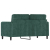 Sofa 2-osobowa, ciemnozielona, 120 cm, tapicerowana aksamitem