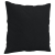 2-osobowa sofa z poduszkami, czarna, 140 cm, mikrofibra
