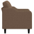 Fotel, brązowy, 60 cm, obity tkaniną