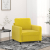 Fotel, żółty, 60 cm, obity aksamitem