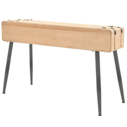 Stolik konsola, lite drewno jodłowe, 115 x 40,5 x 76 cm