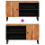 Szafka pod telewizor, 80x33x46 cm, lite drewno akacjowe