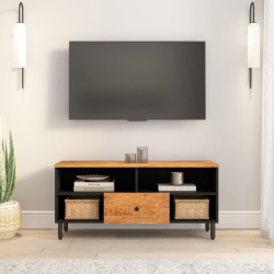 Szafka pod telewizor, 100x33x46 cm, lite drewno akacjowe